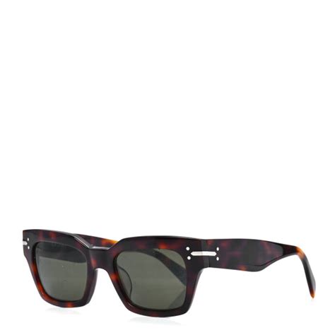 celine cl 41070|CELINE Geometric Sunglasses CL 41070/S Tortoise.